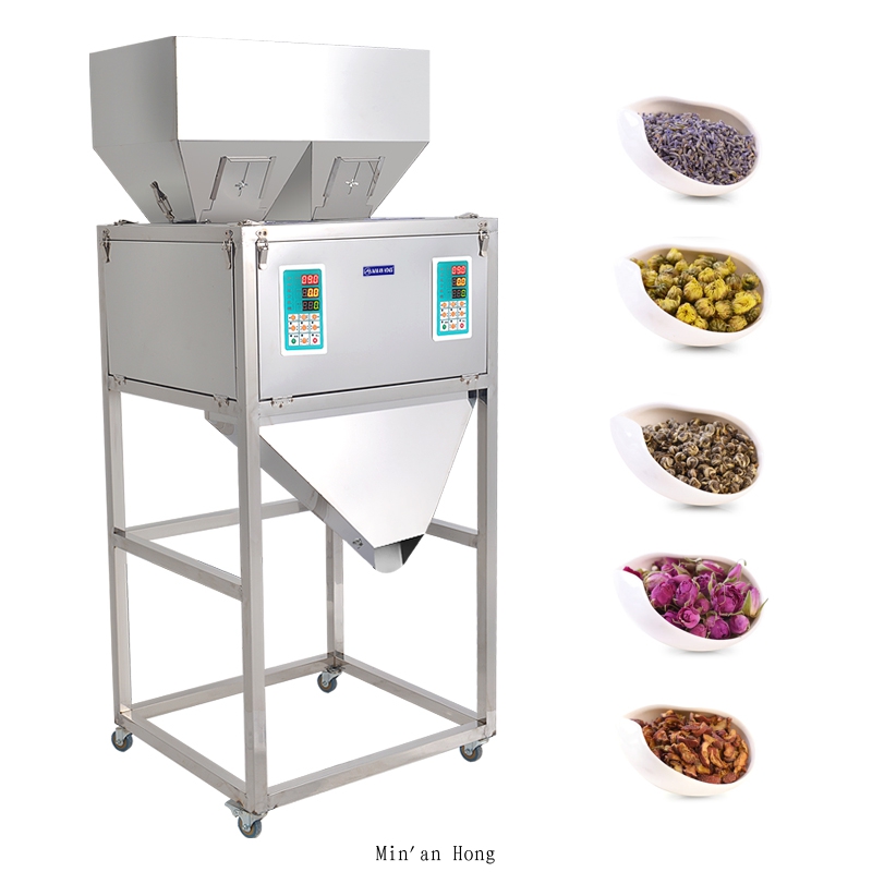 2 Heads of 999 g filling machine for powder and grains 2 Heads of 999 g filling machine for powder and grains